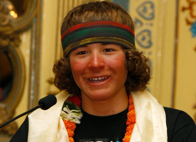 <p>2010 als 13-Jähriger auf dem Everest: Jordan Romero.</p>