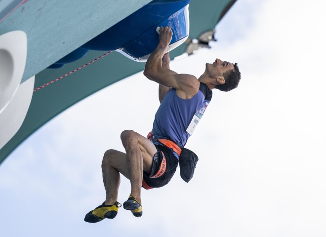 <p>Adam Ondra, der tschechische "Meister seines Fachs" konnte nicht die erhoffte Leistung abrufen.</p>