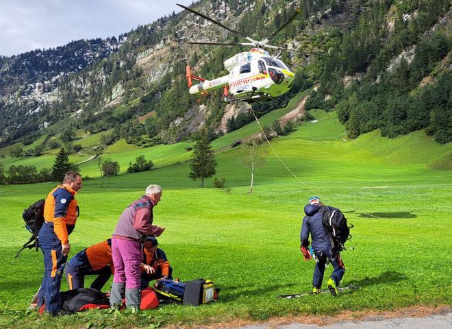 <p>Die Bergrettung im Rettungseinsatz</p>