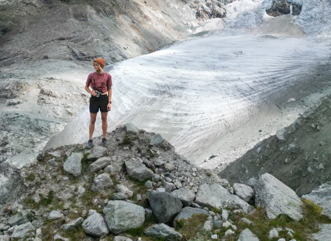 <p>"Ein echtes Nicht-Kletterhighlight war unsere Wanderung zum Grimentz-Gletscher", verrät Anna im Interview.</p>