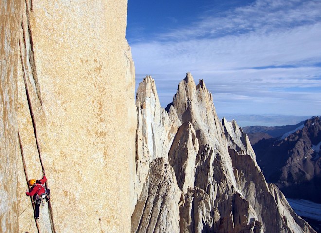 <p>Alexander Huber am Cerro Torre in Patagonien, Argentinien.</p>