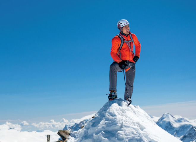 <p>Im April 2015 durchsteigt Dani die Matterhorn-Nordwand in der neuen Rekordzeit von 1 Stunde und 46 Minuten.</p>