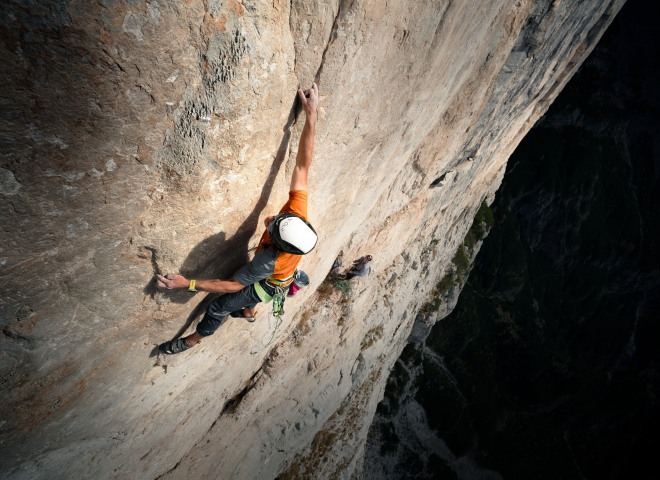 <p>Kletterte "Blutsbrüder" frei: Simon Gietl.</p>