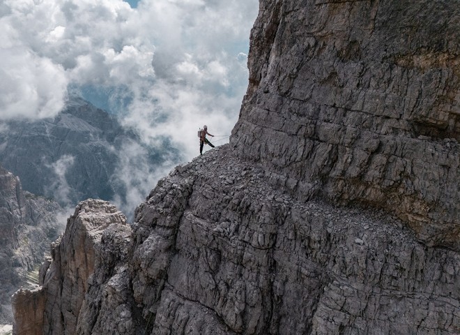 <p>Definitiv fotogen: Die Nordwände der Sextner Dolomiten. </p>