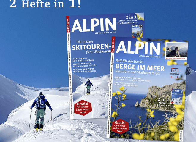 <p>2 in 1: Die große ALPIN-Doppelausgabe<br>Extradicke 140 Seiten - Rother Bergführer inklusive</p>