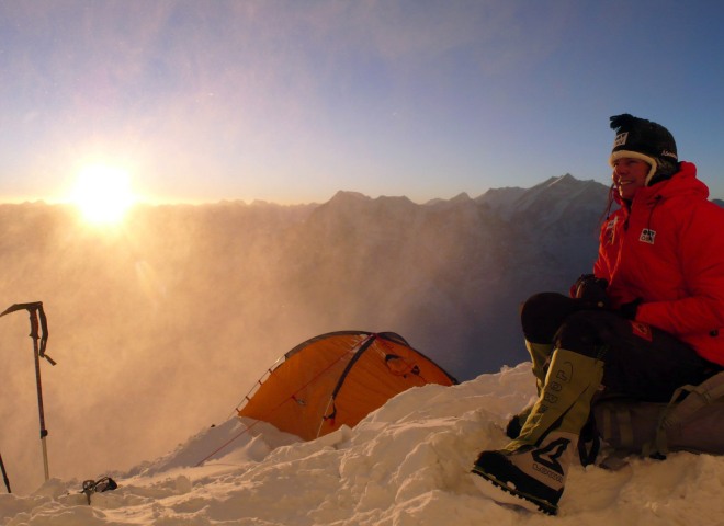 <p>Extrembergsteigerin Gerlinde Kaltenbrunner auf dem Dhaulagiri.</p>