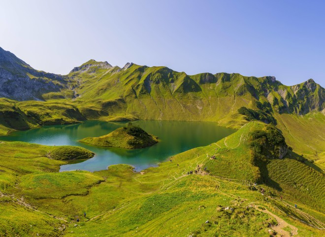 <p>Beliebter Biwak-Spot: Der Schrecksee.</p>