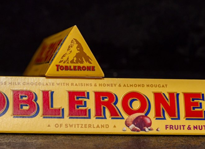 <p>Die "alte" Toblerone-Verpackung mit dem Matterhorn als Appetitanreger.</p>