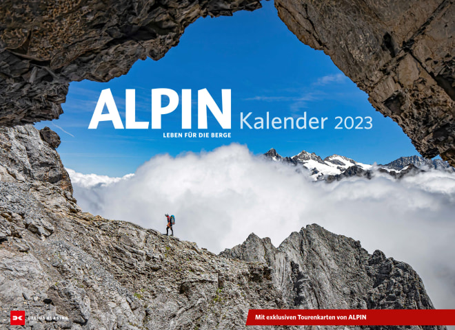 <p>Titelblatt des ALPIN Kalender 2023.</p>