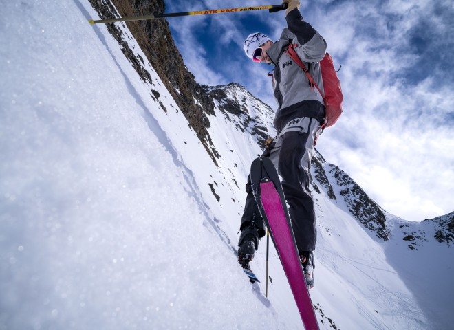 <p>Schon was für Spezialisten: Spitzkehren im Steilgelände</p>