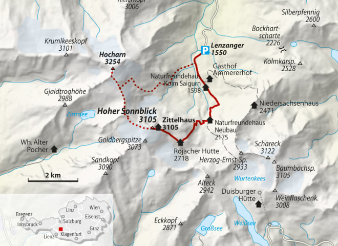 Hoher Sonnblick Skitour in den Hohen Tauern alpin.de