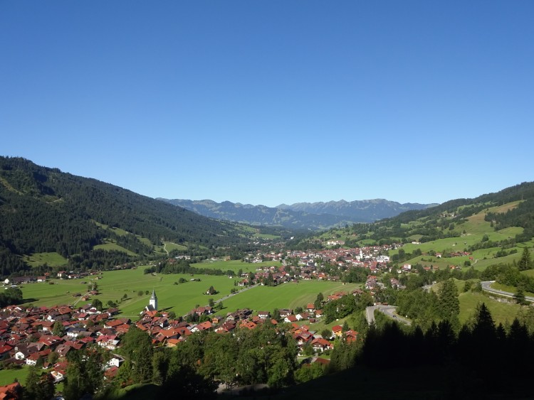 Blick auf Bad Hindelang