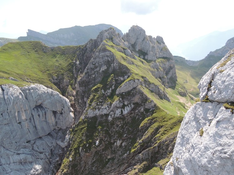 Abstieg des Rosskopf-Klettersteigs