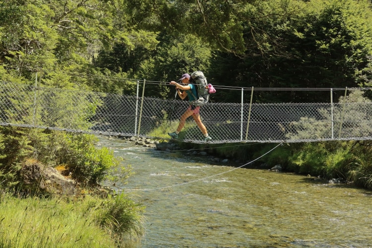 Hängebrücke bei der Boyle Flat Hut