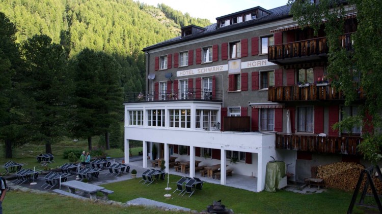 Hotel Schwarzhorn in Gruben, Turtmanntal, along the Haute Route, Switzerland