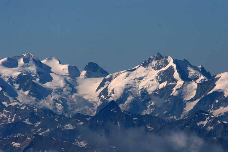 Blick zur Bernina Gruppe