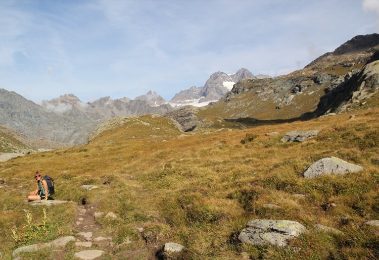 Beim Passo Campagneda auf der Rundtour von Campo Moro.