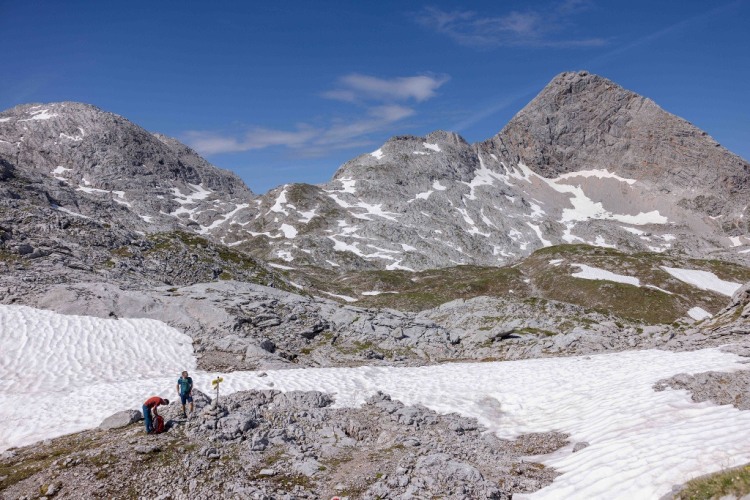 Auch die "Rückseite" der Schönfeldspitze macht am Übergang Hochbrunnsulzen bella figura.