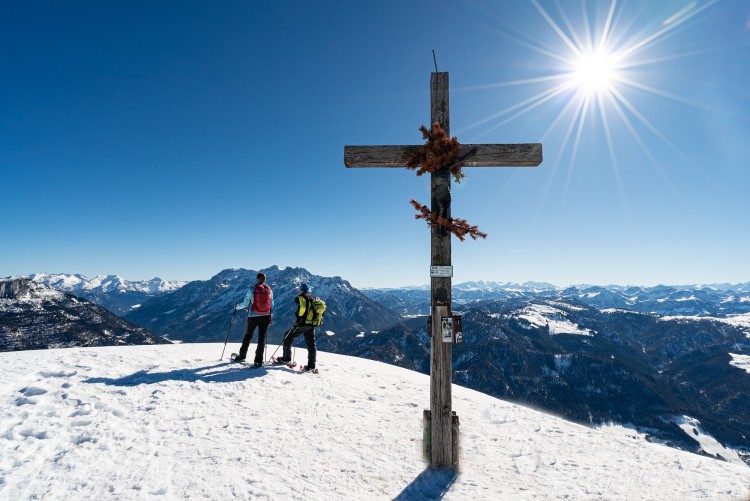Vom Gipfel des Fellhorn hat man einen wundervollen Blick über die Kitzbüheler Alpen
