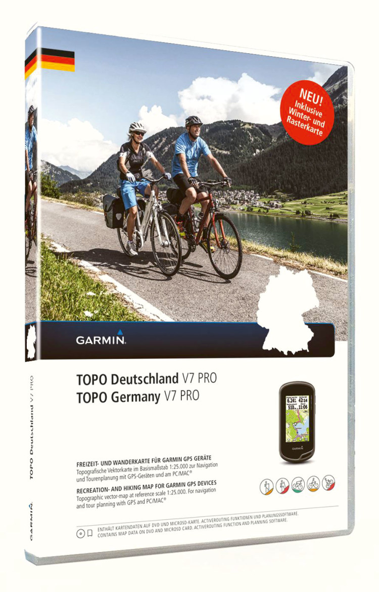 <p>Zum Teil deutlich detaillierter als die Gratis-OSM-Karten: die Topo-Karten der Gerätehersteller, hier die aktuelle Deutschlandausgabe von Garmin.</p>