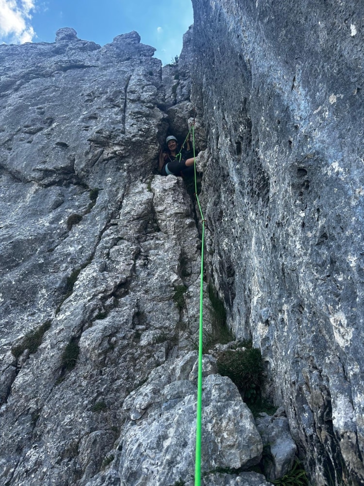 Die Schlüsselstelle der Tour.