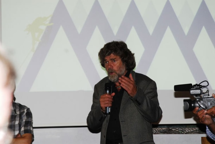 Engagiert bei der Sache: Reinhold Messner.