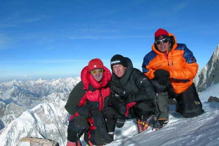 Schon einmal Gasherbrum: Steck mit Hans Mitterer und Cedric Hählen 2006 auf dem Ostgipfel (7772).