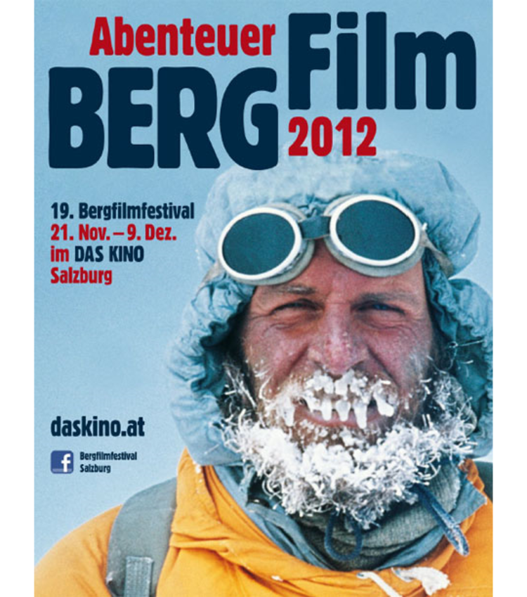 Kurt Diembergerziert das Programmheft des 19. Bergfilmfestivals Salzburg (Foto: Bergfilmfestival Salzburg).