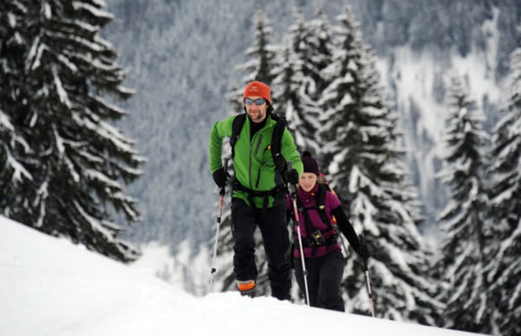 Initiative "Natürlich auf Tour": 500 umweltverträgliche Routenempfehlungen für Skitouren- und Schneeschuhgeher (Foto: picture-alliance.com).
