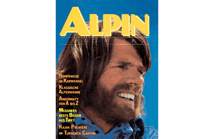 <p>Auf dem Titelbild von ALPIN: Herausgeber Reinhold Messner.</p>