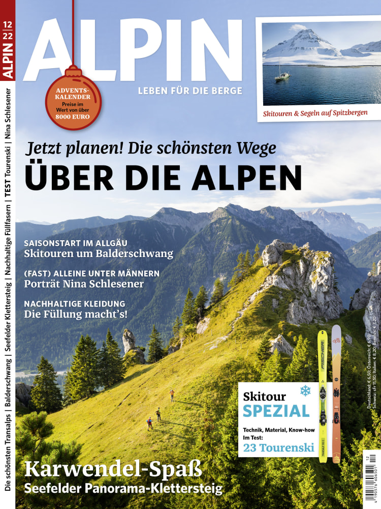 <p><a href="https://leserservice.alpin.de/de_DE/einzelhefte/alpin-12-2022/2094986.html" rel="nofollow">ALPIN 12/22: Transalp - Die schönsten Wege über die Alpen.</a></p>