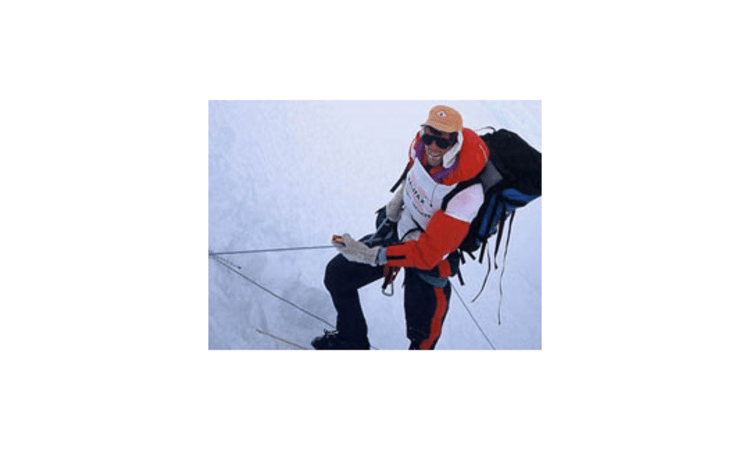 Ian Swarbrick in der Nordflanke des Everest
