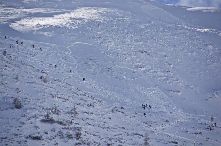 Bei der Abfahrt wurde laut Sodamin ein 40 Meter breites und 70 Meter langes Schneebrett ausgelöst.