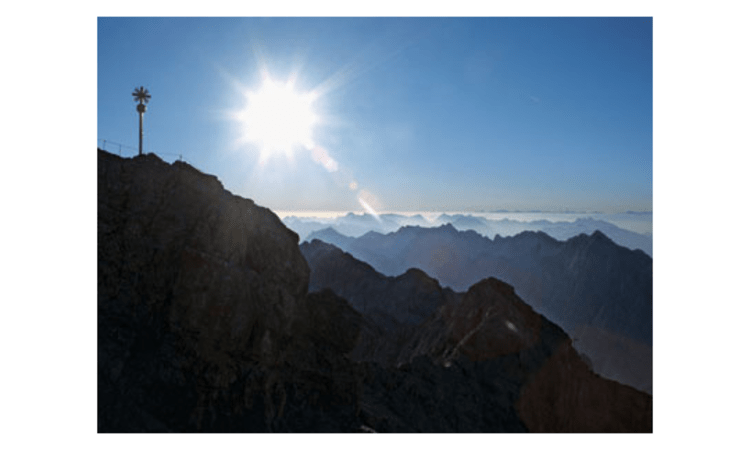 Die Zugspitze (2962 m): Nach wie vor ein ernst zu nehmendes Gipfelziel