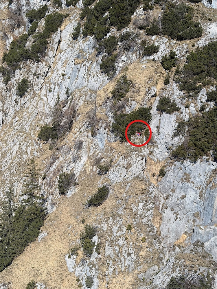 <p>Steiles ubd felsdurchsetztes Gelände am Hochstaufen: Hier hatte sich ein Wanderer verstiegen.</p>