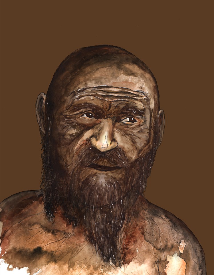 <p>So könnte Ötzi neuen Forschungen zufolge ausgesehen haben.</p>