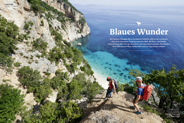 <p>Titelstory "Blaues Wunder" zum Selvaggio Blu in ALPIN 11/22</p>