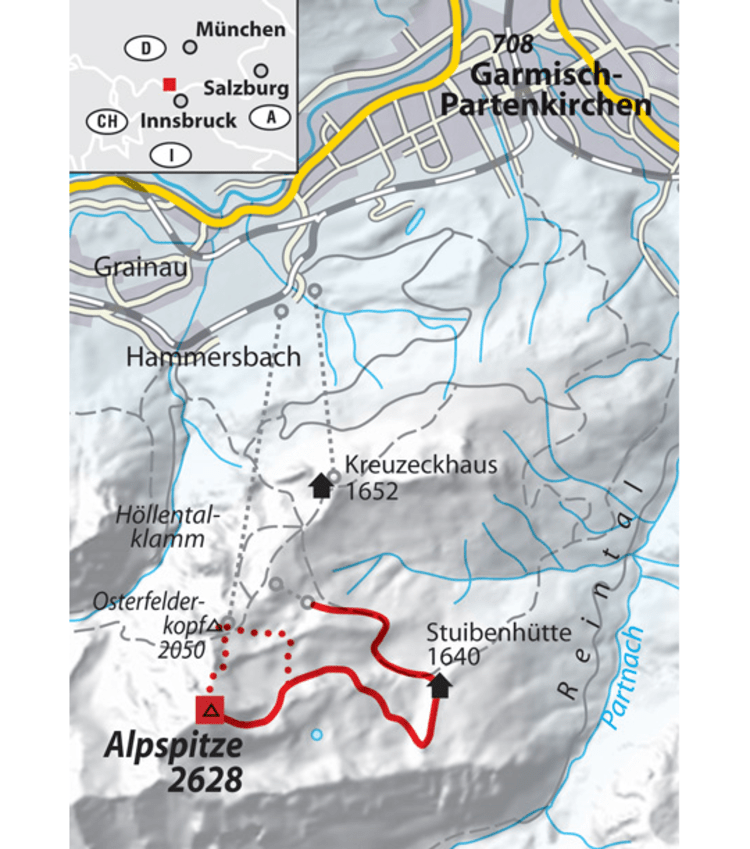 <p>Alpspitz-Varianten und Route.</p>