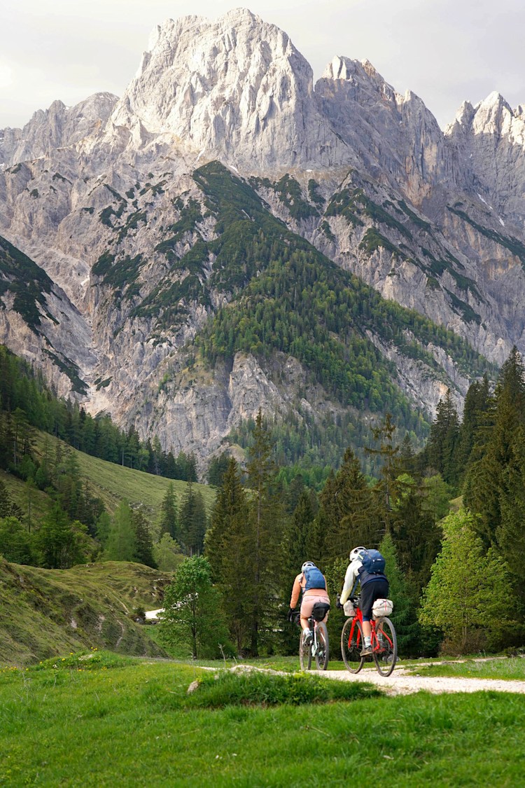 <p>Abfahrt von der Bindalm mit Blick auf die Reiteralm.</p>