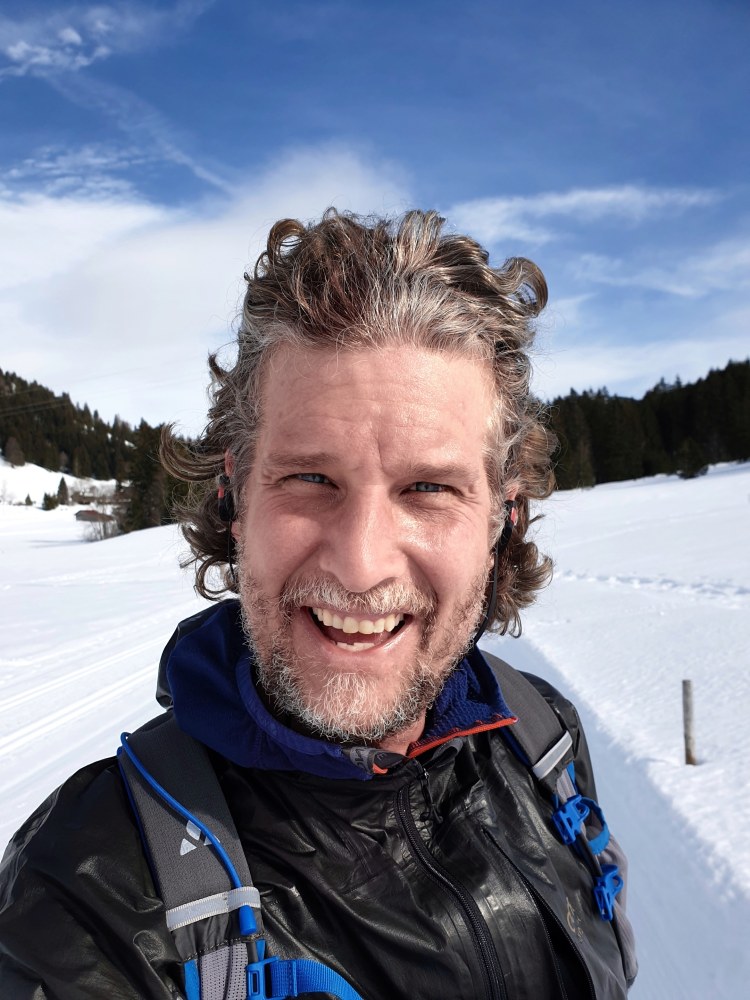 <p>Ziel 4-Trails-Finish: Holger im Winter-Training.</p>