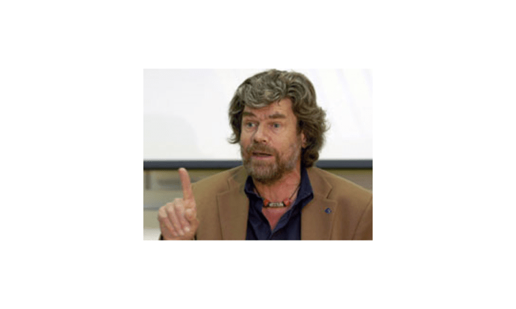<p>Reinhold Messner im Rahmen der Pressekonferenz in Innsbruck</p>