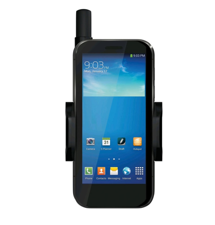 <p>Der Adapter Thuraya SatSleeve+ versieht ein iPhone oder Android-Smartphone mit der Möglichkeit, über Satellit zu telefonieren.</p>