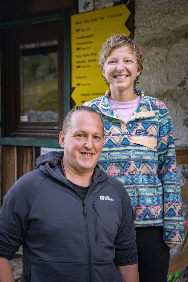 <p>Klaus Dieterstorfer und Susanne Kern, Hüttenwirte der Pühringer Hütte.</p>