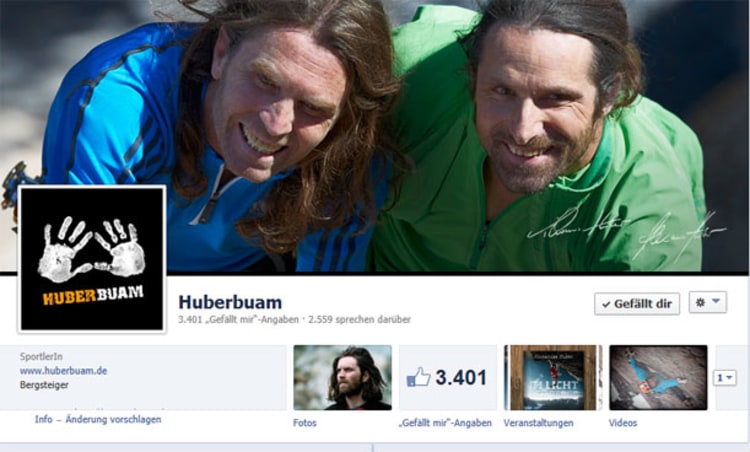 Jetzt auch offiziell bei Facebook vertreten: Die Huberbaum.