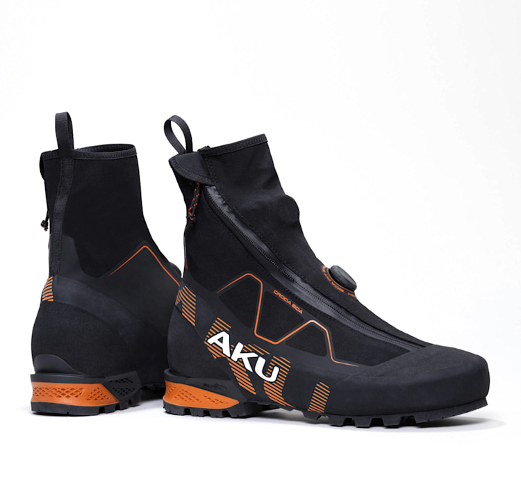 <p><strong>AKU Croda Boa GTX</strong>: Bedingt steigeisenfester Schuh. Preis: 499,90 Euro | <a href="https://www.aku.com/de-de" target="_blank" rel="nofollow">aku.com</a></p>
