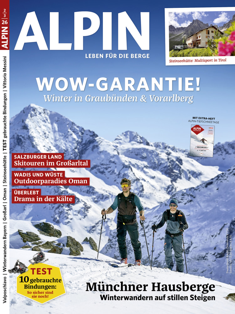 <p>ALPIN 02-03/26: Wow-Garantie - Winter in Graubünden & Vorarlberg</p>