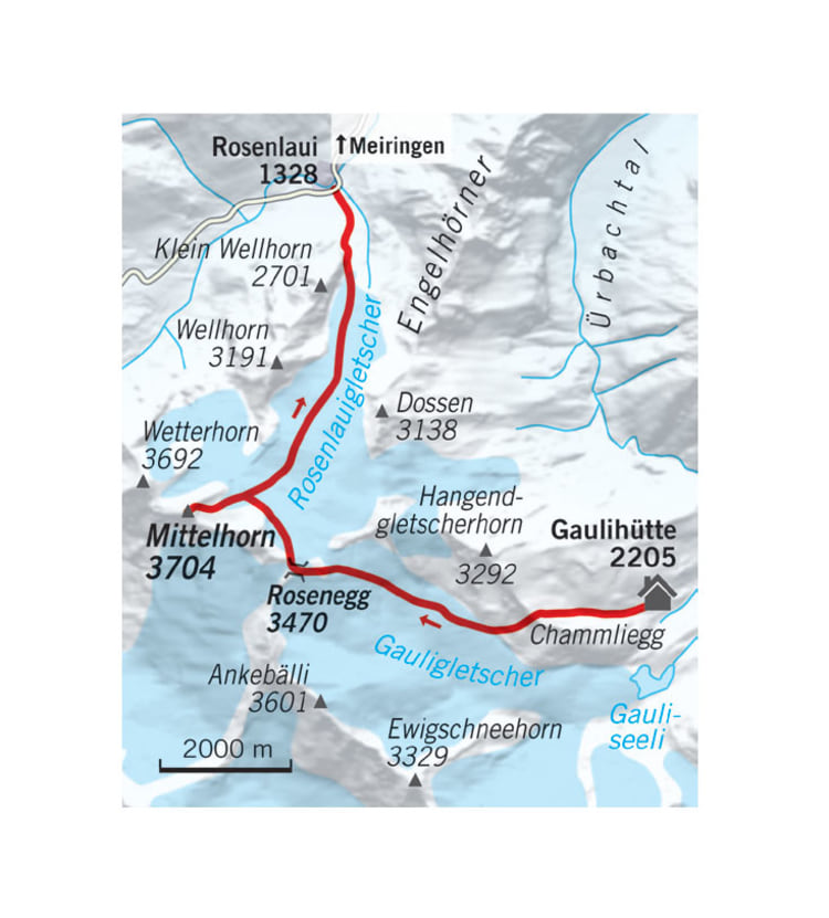 <p>Übersichtskarte Mittelhorn: Klickt auf die Karte für eine Großansicht.</p>