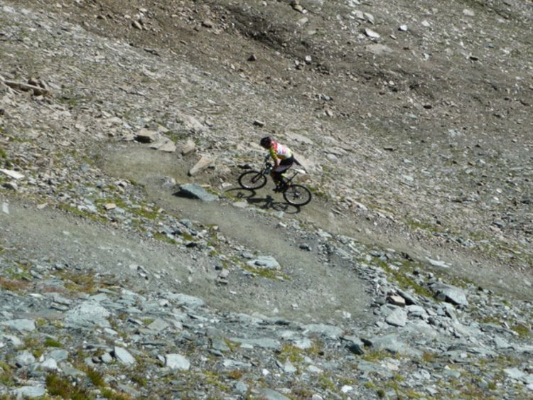 Zweite Etappe: Per Mountainbike zur Stüdlhütte.