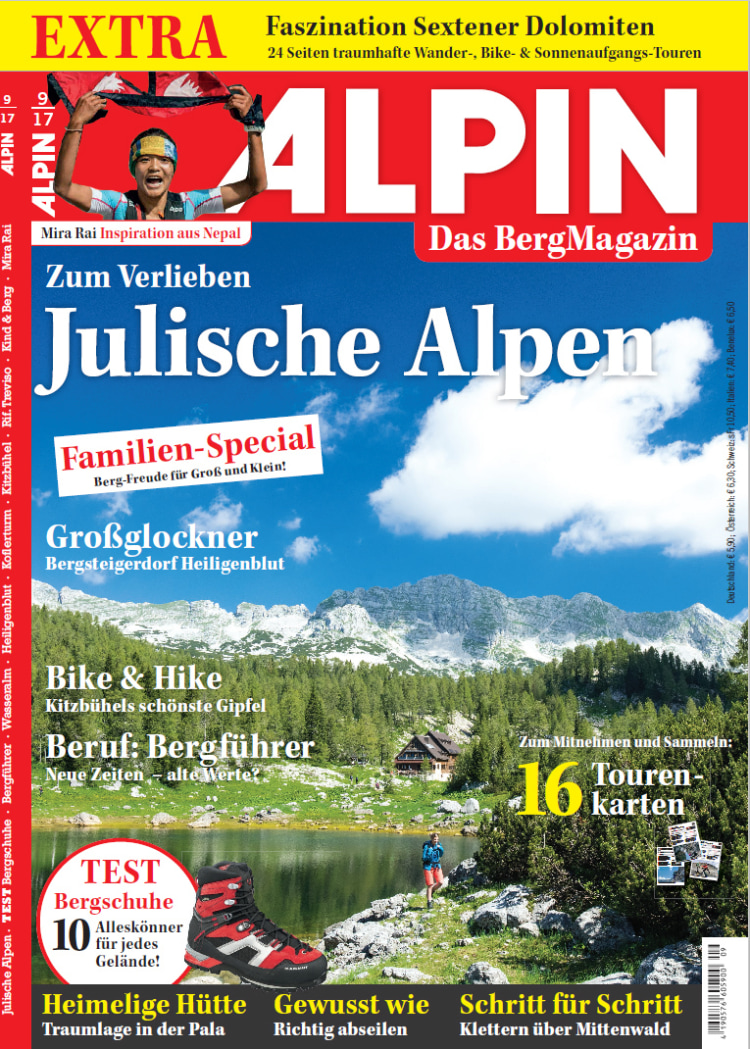 <p>Die September-Ausgabe von ALPIN.</p>