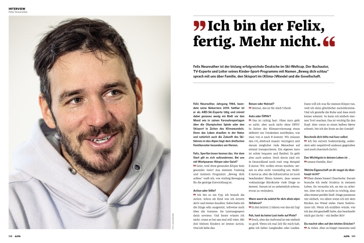 <p>Felix Neureuther im großen ALPIN-Interview.</p>